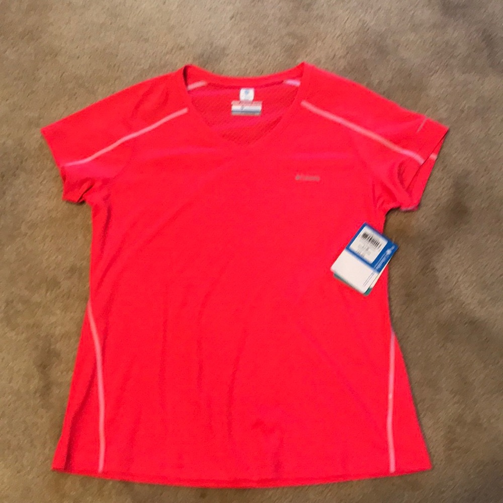 New bright pink Columbia Sweet Active Cooling Shir
